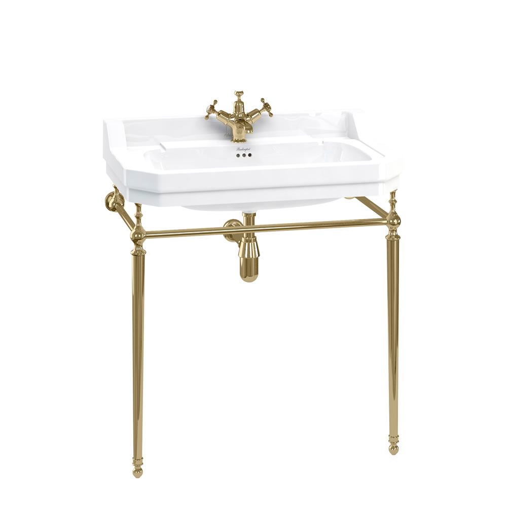 Edwardian 80cm basin with basin stand